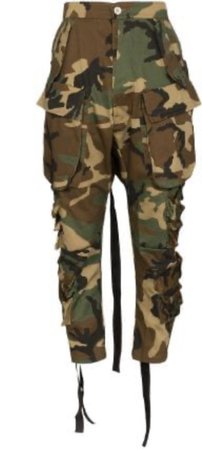 unravel project cropped camouflage pants
