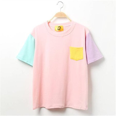 Kawaii Harajuku Pastel T-Shirt [2 Colors] #JU1996 – Juku Store