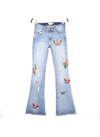 Y2K Butterfly Embellished Jeans