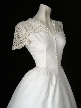 1940s Wedding Dress