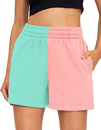 Amazon.com: Grimgrow Kids Athletic Shorts, Girls Casual Cotton Bermuda Shorts Running Basketball Gym Workout Yoga Sport Summer Beach Short Pants Blue Pink : Clothing, Shoes & Jewelry