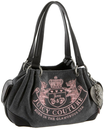 black and pink juicy couture bag