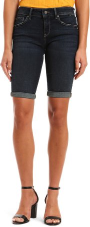 Karly Denim Bermuda Shorts