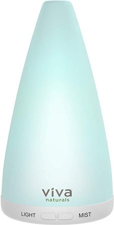Amazon.com: Viva Naturals Aromatherapy Essential Oil Diffuser - Vibrant Changeable LED Lights, Soothing Mist & Oxygen, Automatic Shut Off' (100 ml, White): Health & Personal Care
