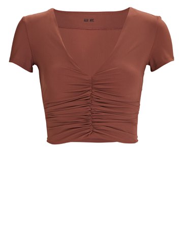 Alix NYC Raleigh Ruched Crop Top | INTERMIX®