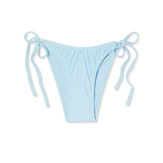 Juniors' Shirred Side-tie High Leg Scoop Bikini Bottom - Xhilaration™ : Target