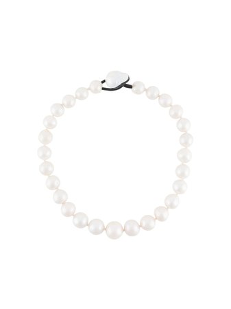 Monies pearl embellished necklace - FARFETCH