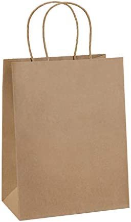 Amazon.com: Paper Gift Bags 8x4.25x10.5 100Pcs BagDream Gift Bags Medium Size, Brown Paper Bags with Handles Bulk Wedding Party Favor Bags, Kraft Bags, Grocery Shopping Bags, Retail Merchandise Bags Gift Sacks : Health & Household