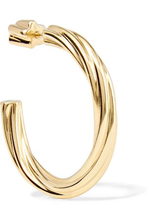 Maria Black | Arsiia gold-plated hoop earring | NET-A-PORTER.COM
