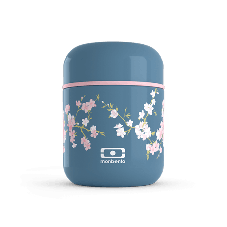 MB Capsule Flower Mood Denim - The small insulated lunch box