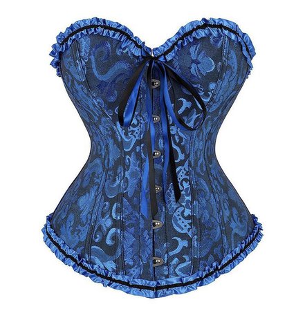 blue corset