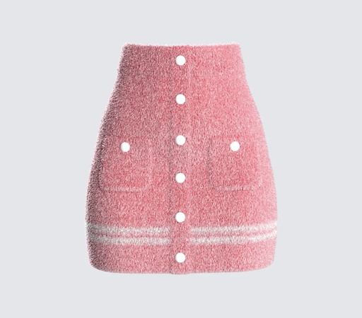 Finesse - Joss Knit button front mini skirt