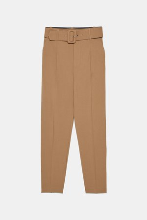BELTED PANTS - View all-PANTS-WOMAN | ZARA Canada