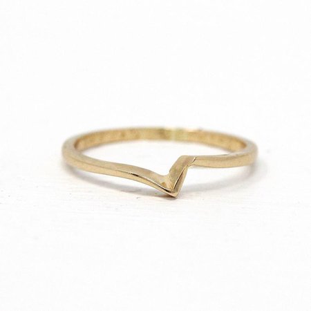 Wedding Ring Enhancer Estate 14k Gold Artistically Curved | Etsy