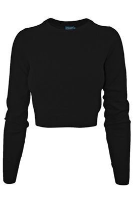 Cropped Sweater Black | Naked City Clothing