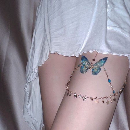 butterfly thigh chain