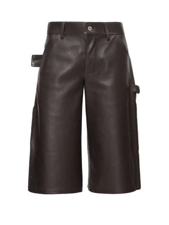 Bottega Veneta Leather Bermuda Shorts