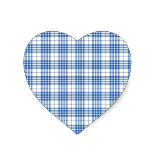 blue plaid heart - Google Search