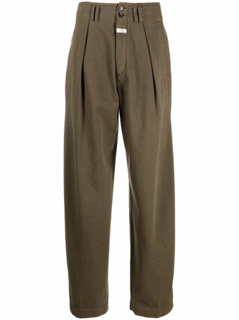ETRO pleat-detail High Waisted Trousers - Farfetch