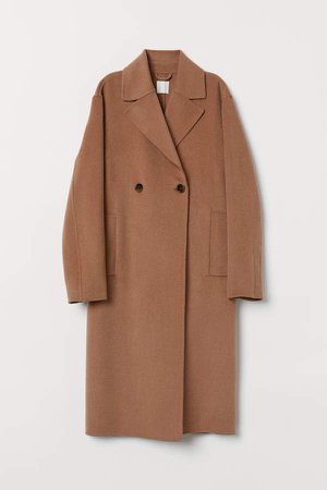 Cashmere-blend Coat - Beige