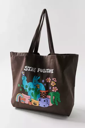 Dreyfus Stay Positive Large Tote Bag | Urban Outfitters