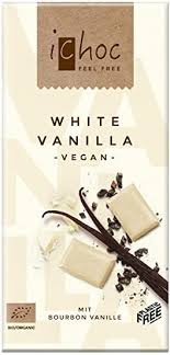 ichoc white vanilla vegan chocolate