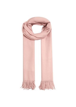 MANGO Fringed edge scarf