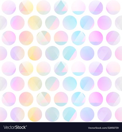 Pastel color circle seamless pattern Royalty Free Vector
