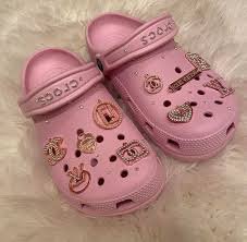 crocs with charms pink - Google Search