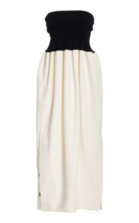 Knit-Trimmed Crepe Maxi Dress By Proenza Schouler | Moda Operandi