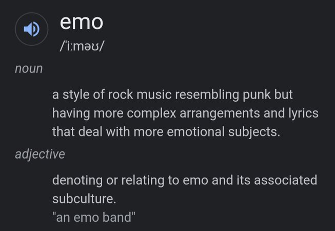 Emo definition