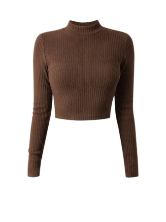 brown long sleeve tops cotton wool velvet