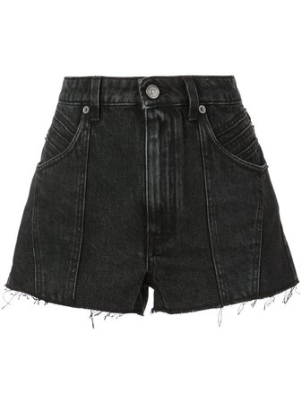Givenchy Raw Edge Denim Shorts BW50B4507N Black | Farfetch