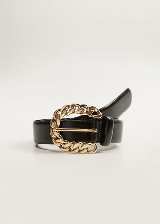 Metal buckle belt - Woman | Mango Saudi Arabia