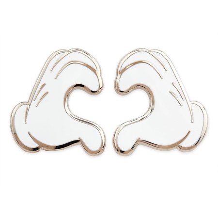 Mickey Mouse Heart Gloves Pin Set | shopDisney