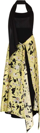Komodo Floral Peplum Midi Dress