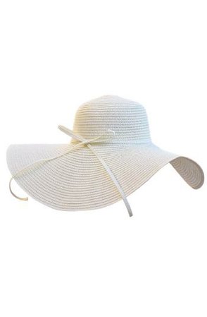 Wide Brimmed Floppy Hat in Ivory Now in Stock - Girls Toddler Clothing