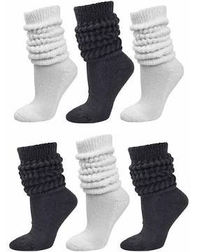 black and white slouchy socks
