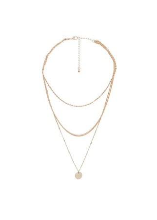 Violeta BY MANGO Mixed chain necklace