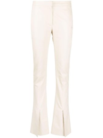 Off-White Corporate Leather Tailored Trousers - Farfetch