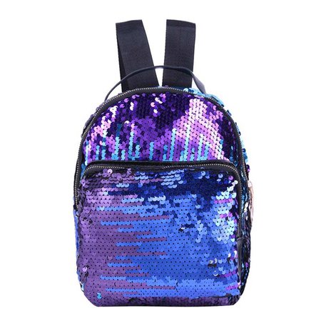 purple blue backpack