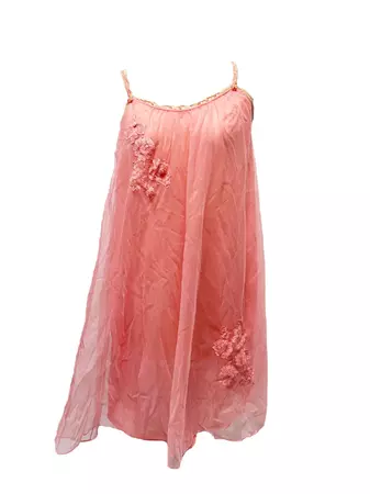 50's/60's Pale Pink Sheer Glam Nightgown Set 2 - Etsy Australia