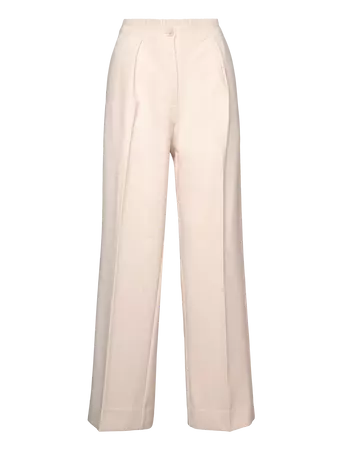 Second Female Fique Wide Trousers Beige