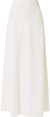 Farrow Paneled Cady Maxi Skirt - White