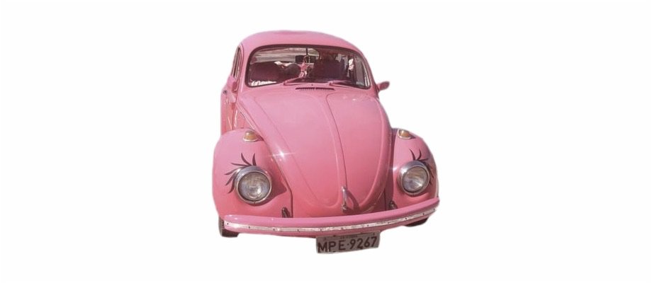 pink retro car