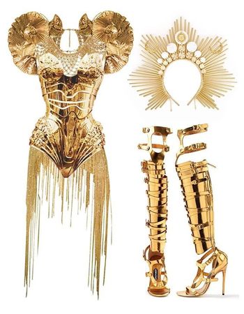gold armor costume