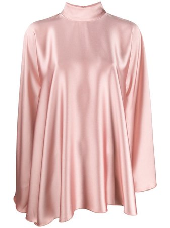 Styland high-neck draped dress £454 - Buy Online - Mobile Friendly, Fast Delivery