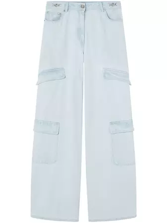 Versace wide-leg Jeans pants  - Farfetch