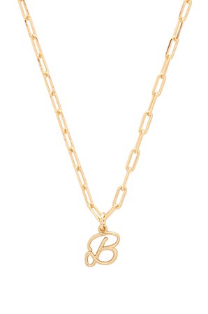 B Initial Necklace
