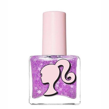 barbie purple glitter nail polish